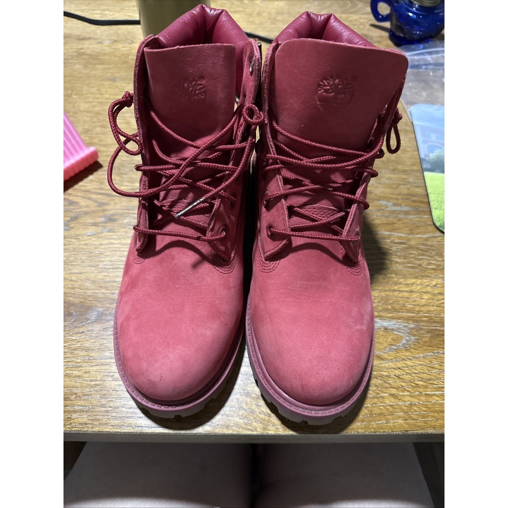 Timberland boots women size 5 Red